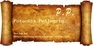 Potocsik Pellegrin névjegykártya